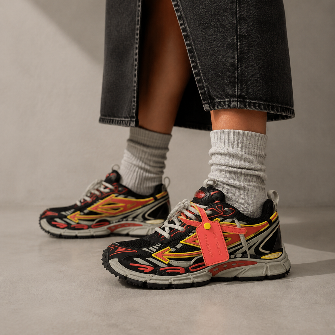 Off-White Be Right Back Powder Coral Red