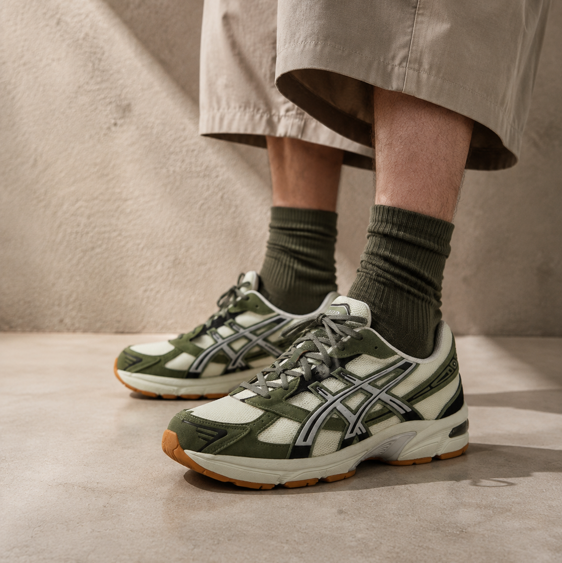 Asics Gel-1130 Pale Oak Mantle Green