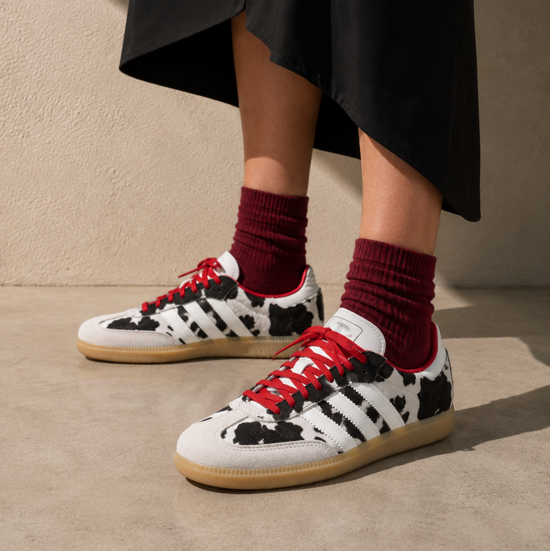 Adidas Samba Cow Print Aurora Coffee