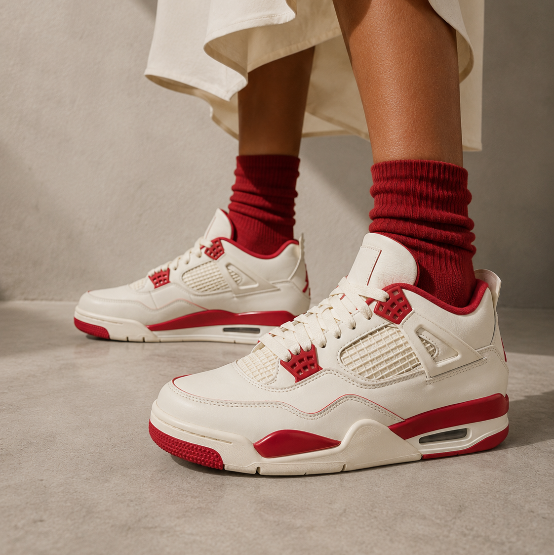 Air Jordan 4 Valentine's Day Sierra Red - vista 5