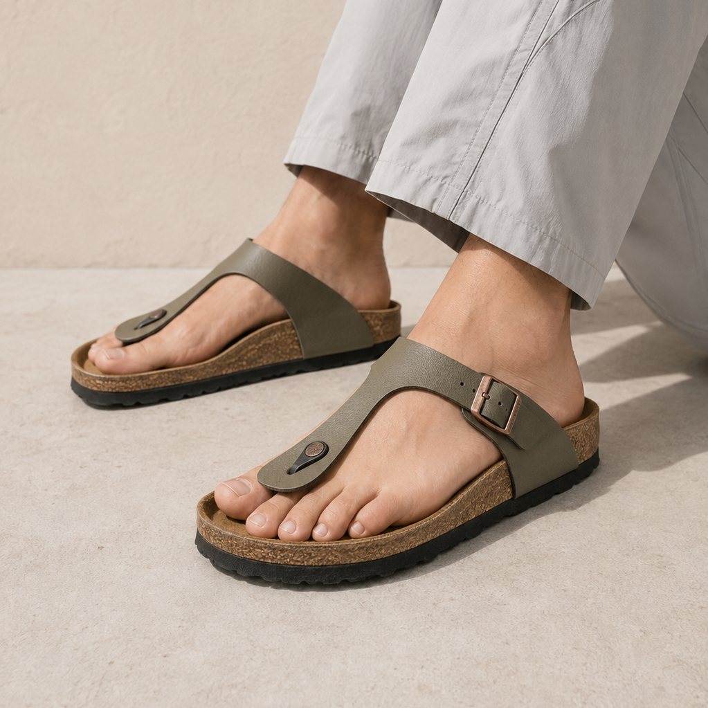 Birkenstock Gizeh Military Green - vista 4