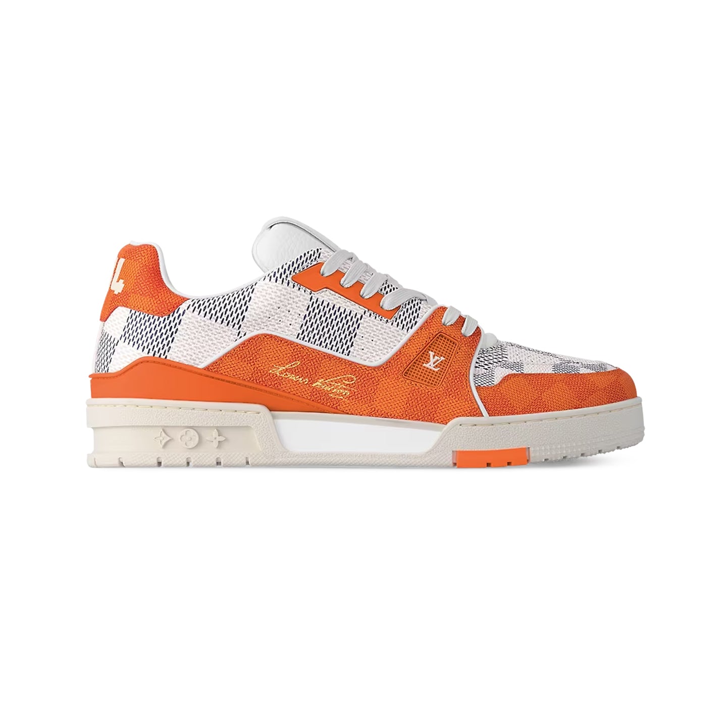 Louis Vuitton LV Trainer Damier White Orange – Ar Store