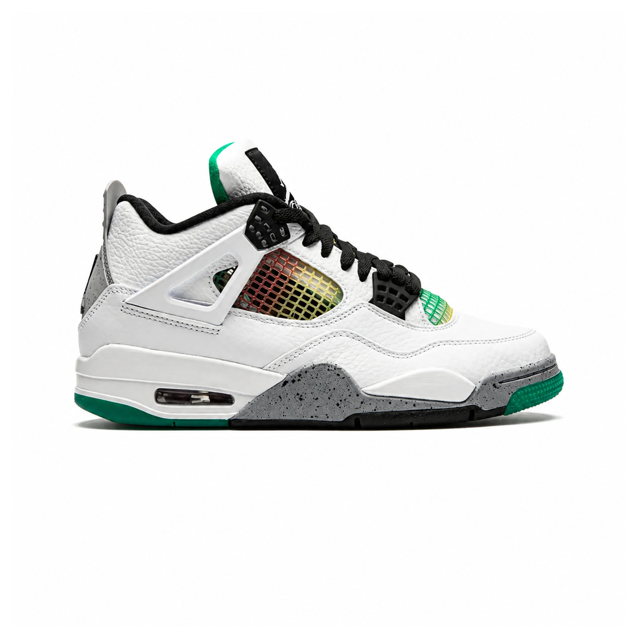 Air Jordan 4 Retro Lucid Green Rasta