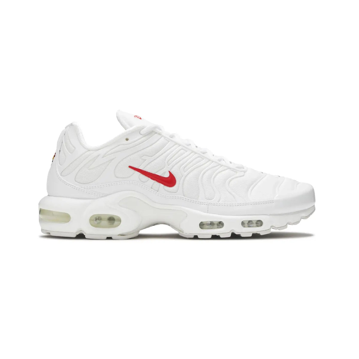 Nike Air Max Plus x Supreme White Speed Red
