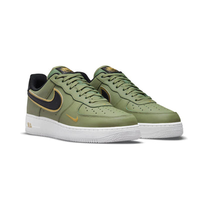Nike Air Force 1 Low Double Swoosh Olive Gold Black