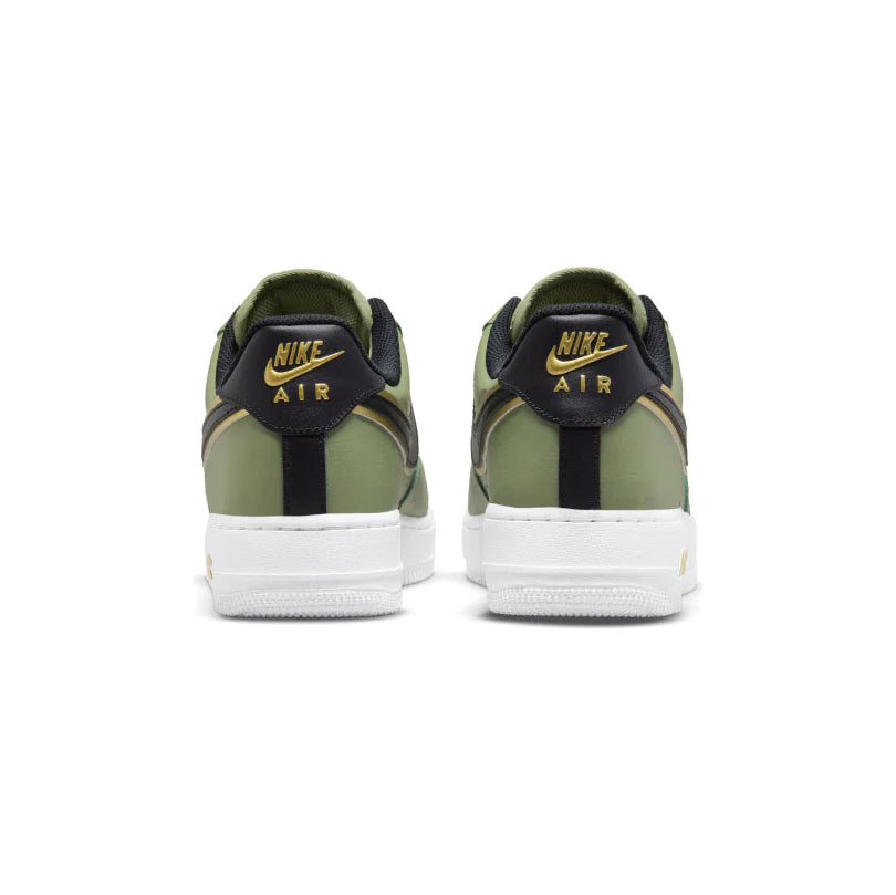 Nike Air Force 1 Low Double Swoosh Olive Gold Black