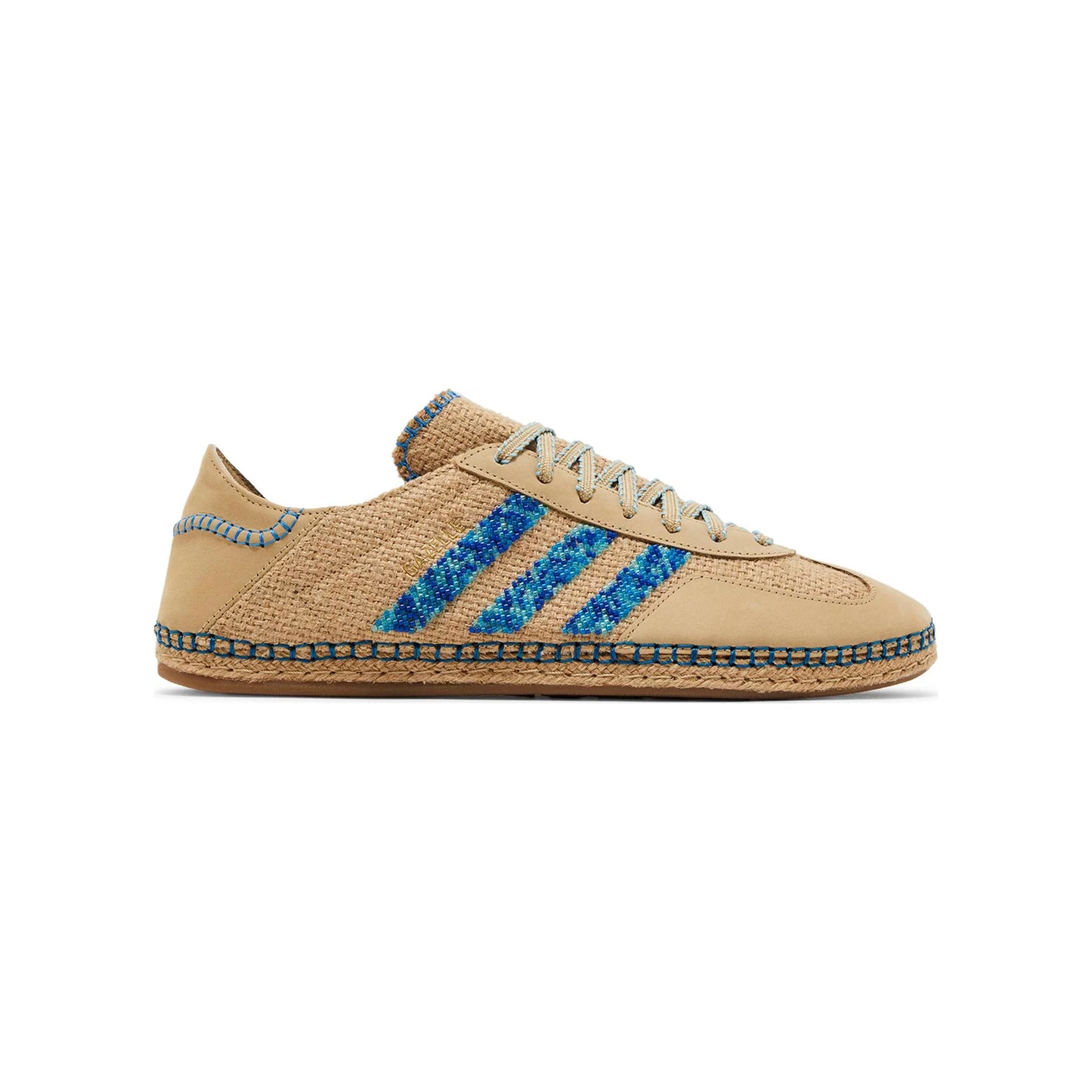 adidas gazelle silver green womens Adidas Gazelle x Clot Linen Khaki Light Blue – Ar Store