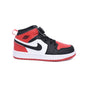 Kids Air Jordan 1 High Bred Toe Red