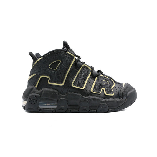 Nike Air More Uptempo GS Black Metallic Gold Star