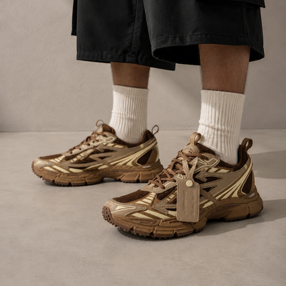 Off-White Be Right Back Dark Brown Cream
