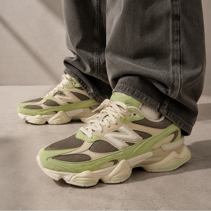 New Balance 9060R Dry Lime Thunder Brown