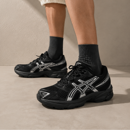 Asics Gel-1130 Black Pure Silver - vista 5