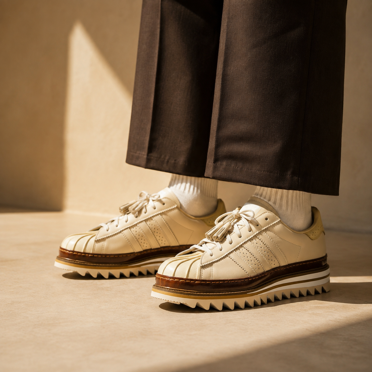 Adidas Superstar x Clot by Edison Chen Milk Tea - vista 5