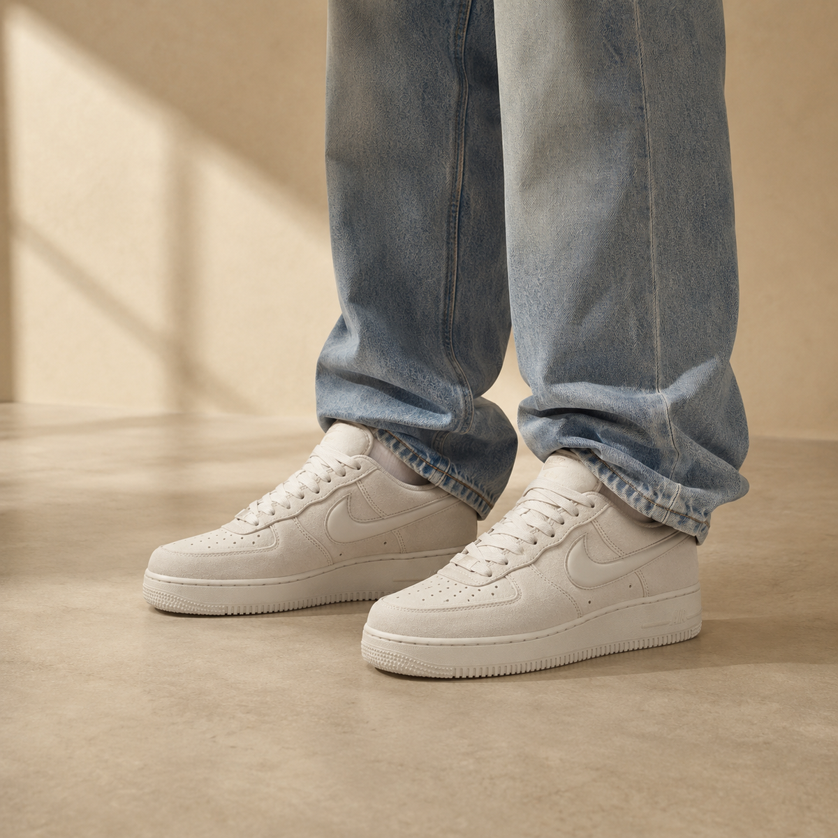 Nike Air Force 1 Low '07 Light Bone White - vista 4