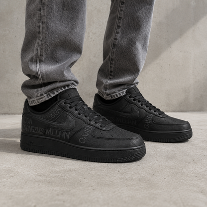 Nike Air Force 1 Low World Tour Black - vista 5