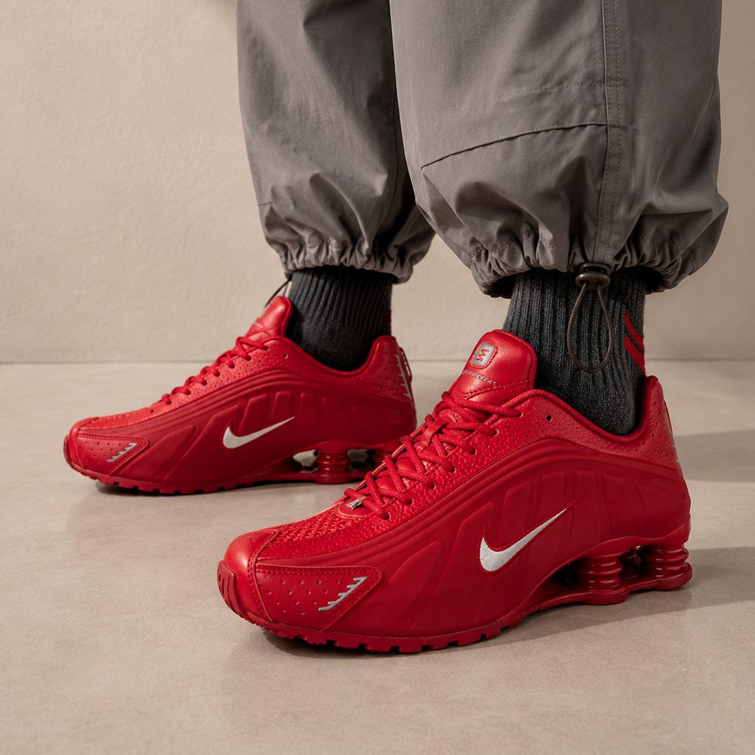 Nike Shox R4 Red Reflective - vista 5