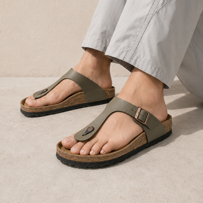 Birkenstock Gizeh Military Green - vista 4