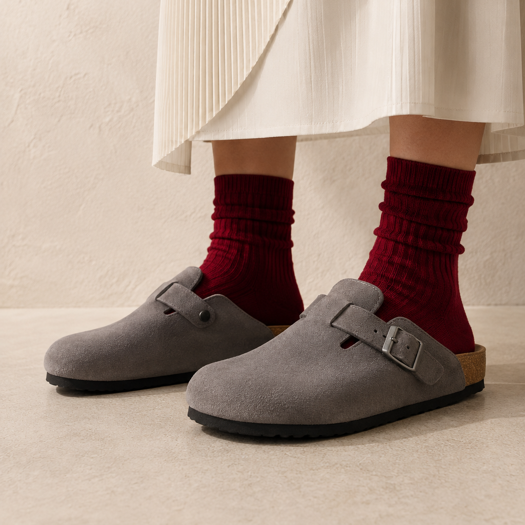 Birkenstock Boston Grey