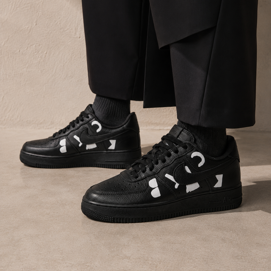 Nike Air Force 1 Low Retro SP BLACK Comme des Garçons Black