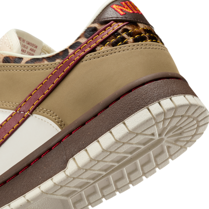 Nike Dunk Low Retro Khaki Team Red Pearl White