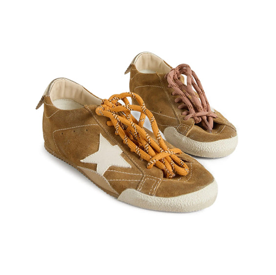 Golden Goose True Star Patch Low Brown