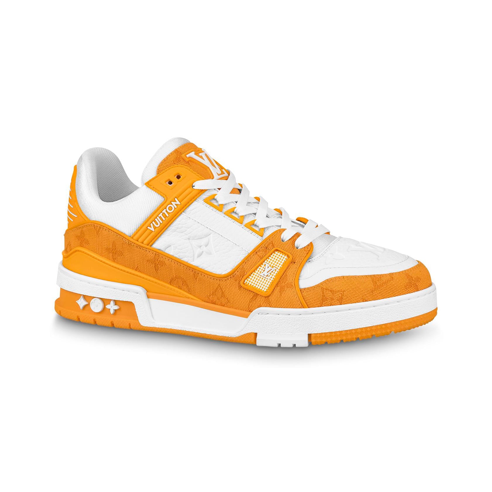 Louis Vuitton Trainer Yellow Monogram Denim White – Ar Store