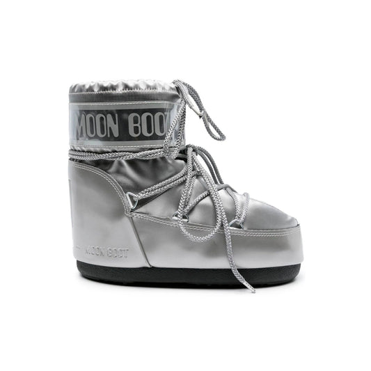 Moon Boot Icon Low Metalic Silver Glance