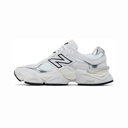 New Balance 9060 White Black Metallic Silver