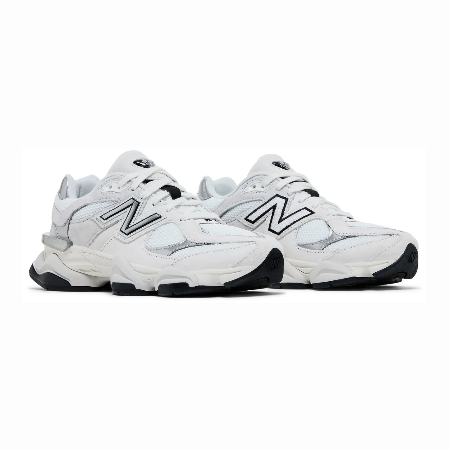 New Balance 9060 White Black Metallic Silver