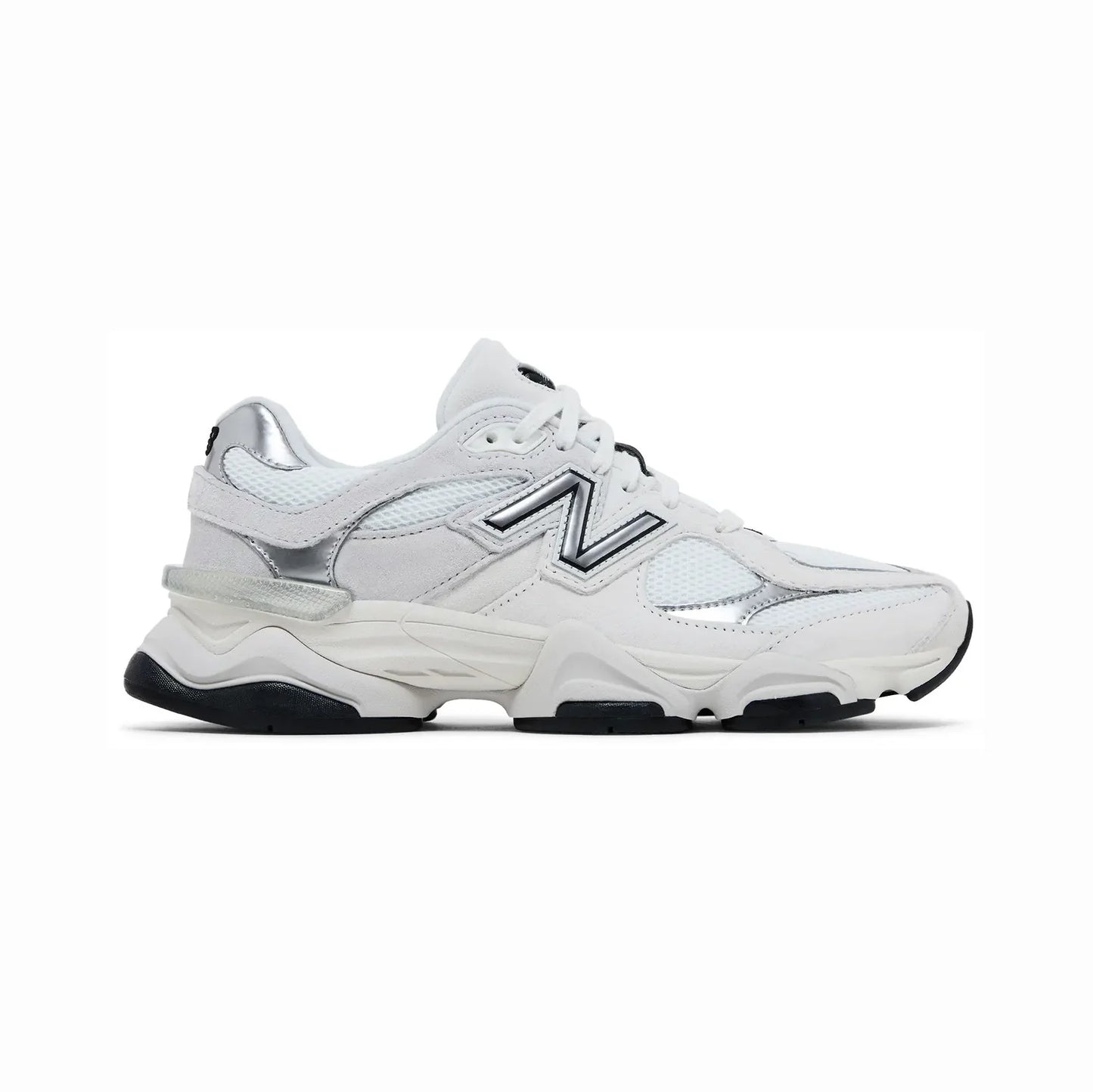 New Balance 9060 White Black Metallic Silver