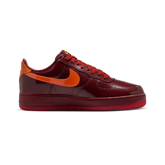 Nike Air Force 1 Low Patent Leather Dark Team Red Safety Orange