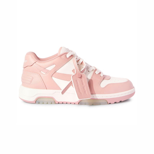 Off-White Out Of Office Smooth Leather Pink and White