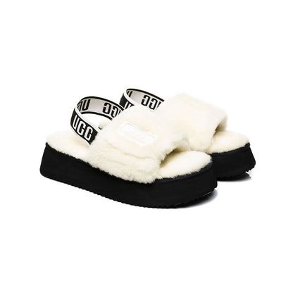 UGG Disco Slide White Black