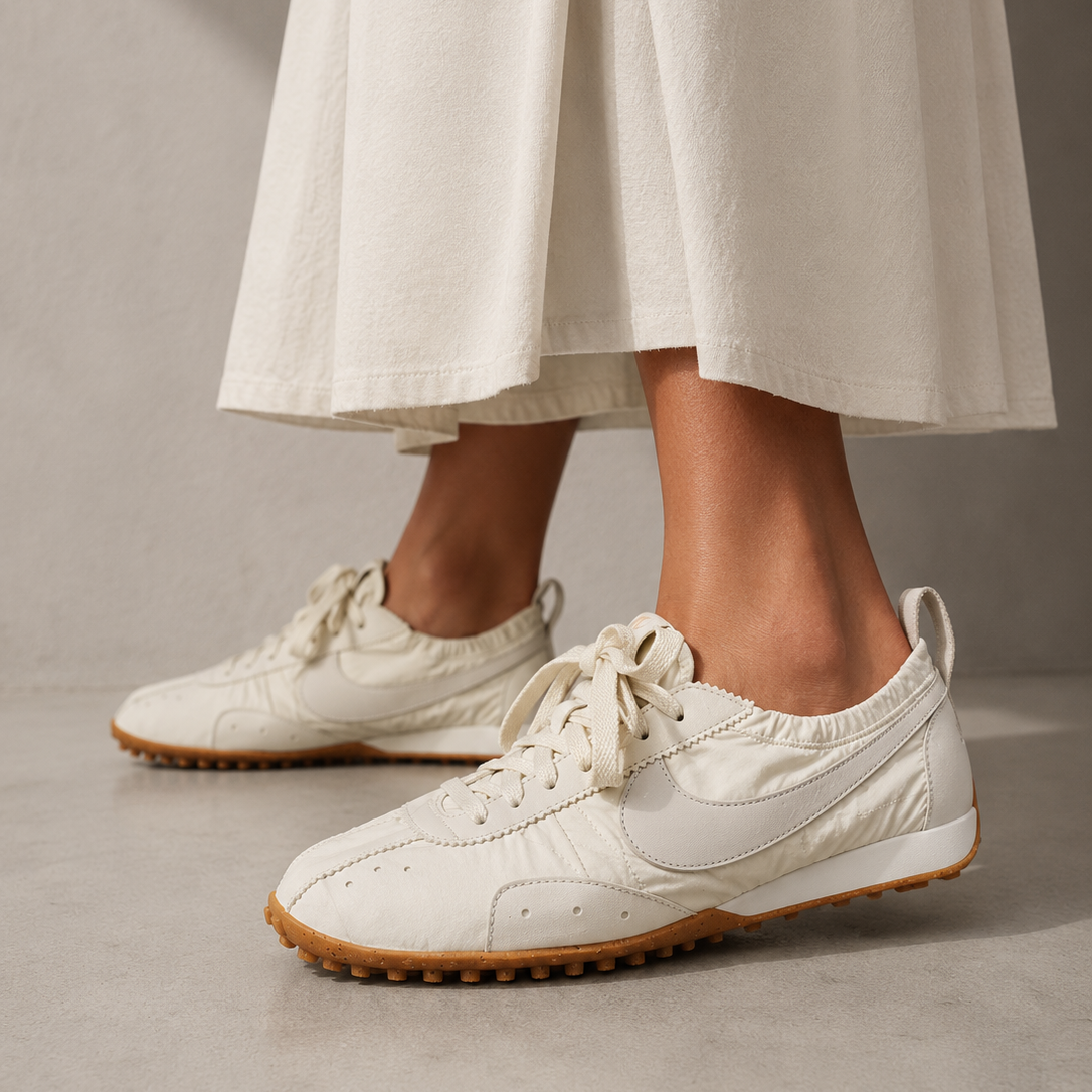 Nike Moon Shoe SP Jacquemus Soft Pearl worn on foot